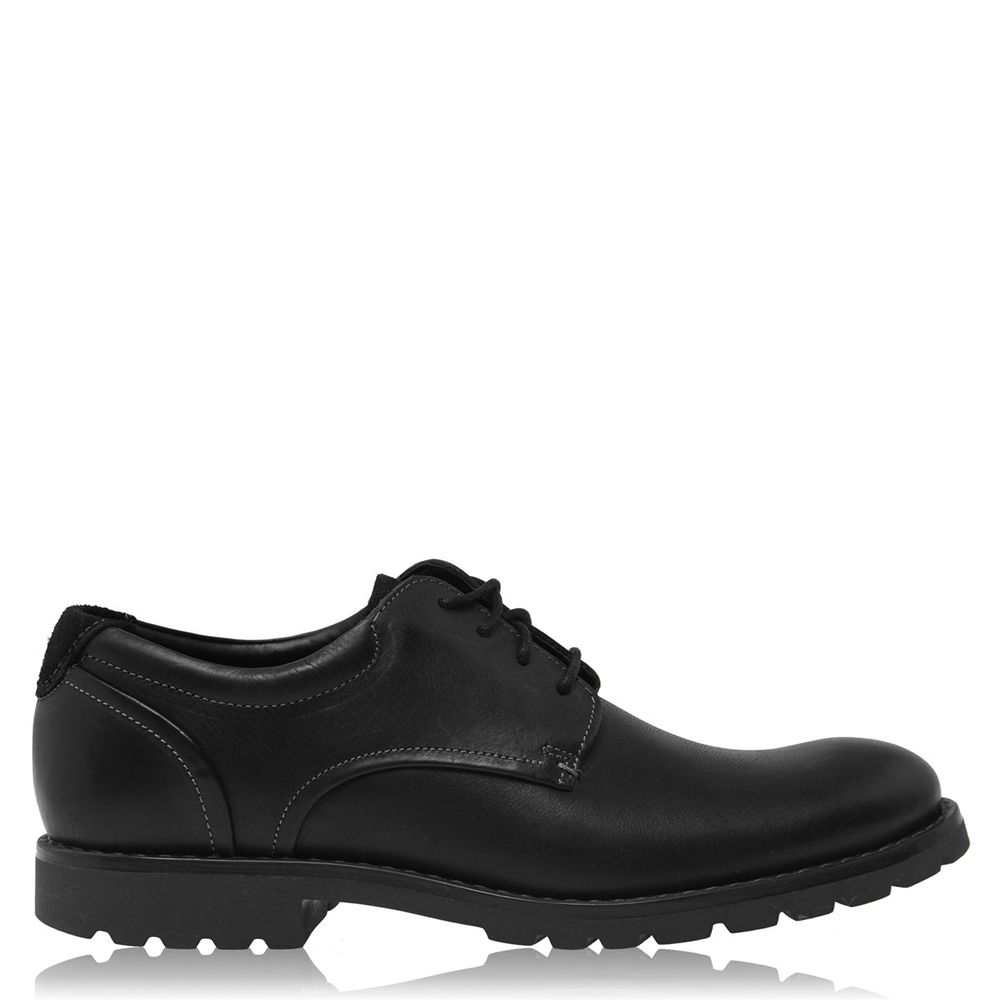 Sapatos Oxford Homem Rockport Colben Pretas,Portugal KIAMC-3804